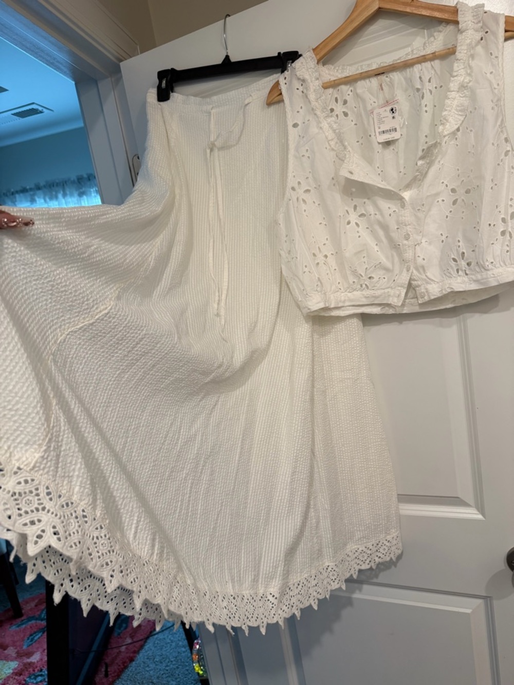 Free People Madelyn Cotton Maxi Set 🔥 Size M - Picture 3 of 4